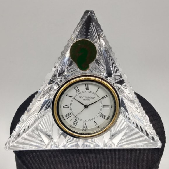 Waterford Crystal Star of Hope Pyramid Desk Clock - Picture 2 of 6